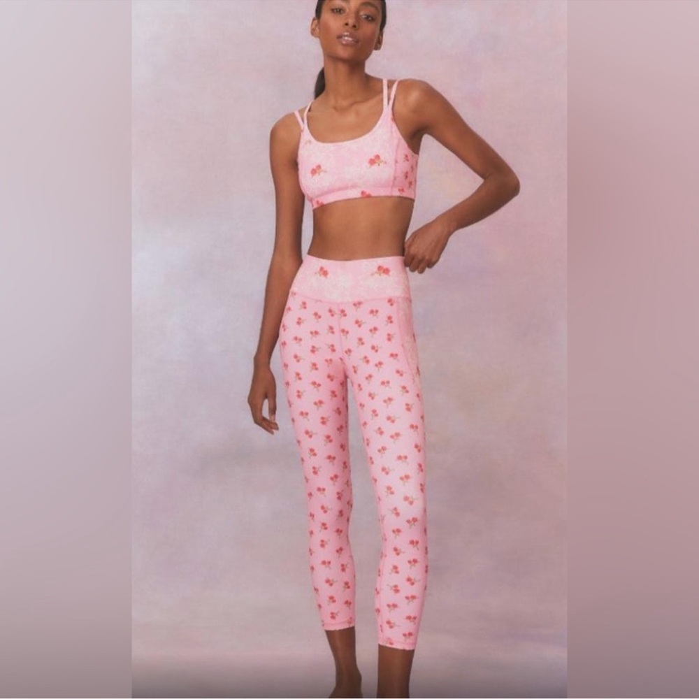 Loveshackfancy leggings EUC size M Rossie Romance🌹🌺🌷